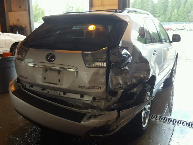 JTJHW31U482050997 - 2008 LEXUS RX 400H SILVER photo 4