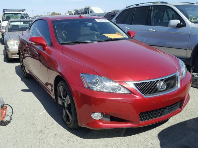 JTHFF2C20A2511696 - 2010 LEXUS IS 250 RED photo 1