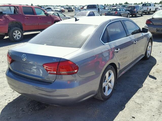 1VWAT7A37FC093360 - 2015 VOLKSWAGEN PASSAT S ნაცრისფერი ფოტო 4