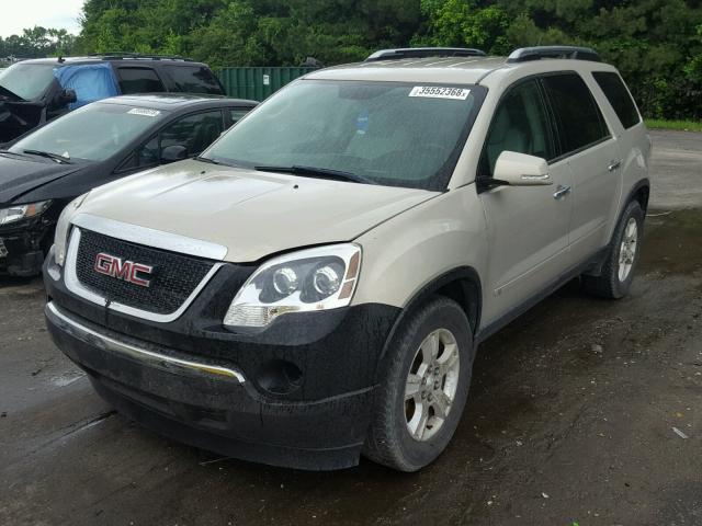 1GKER23D19J210446 - 2009 GMC ACADIA SLT კრემისფერი ფოტო 2