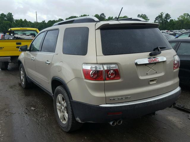 1GKER23D19J210446 - 2009 GMC ACADIA SLT კრემისფერი ფოტო 3