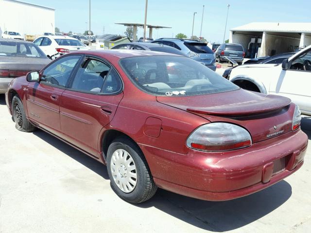 1G2WK52J61F207339 - 2001 PONTIAC GRAND PRIX BURGUNDY photo 3