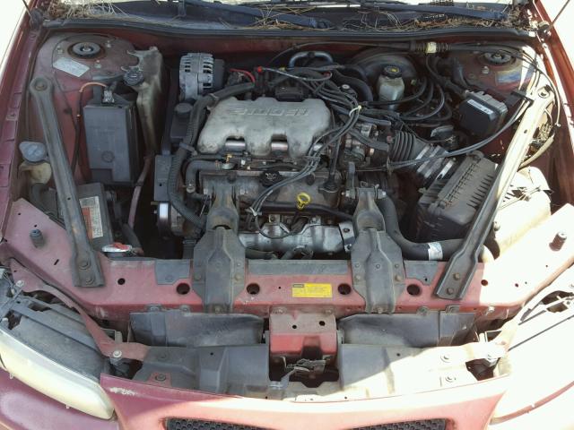 1G2WK52J61F207339 - 2001 PONTIAC GRAND PRIX BURGUNDY photo 7