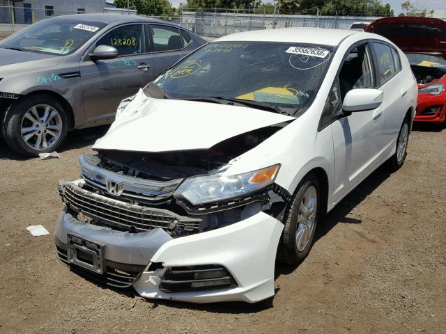 JHMZE2H7XCS005512 - 2012 HONDA INSIGHT EX WHITE photo 2