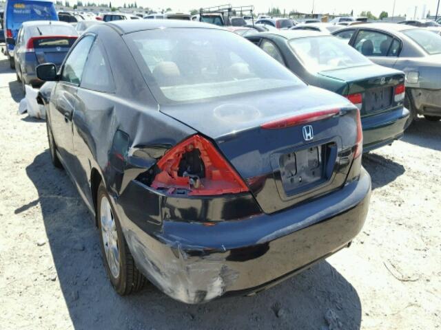 1HGCM71746A019435 - 2006 HONDA ACCORD BLACK photo 3