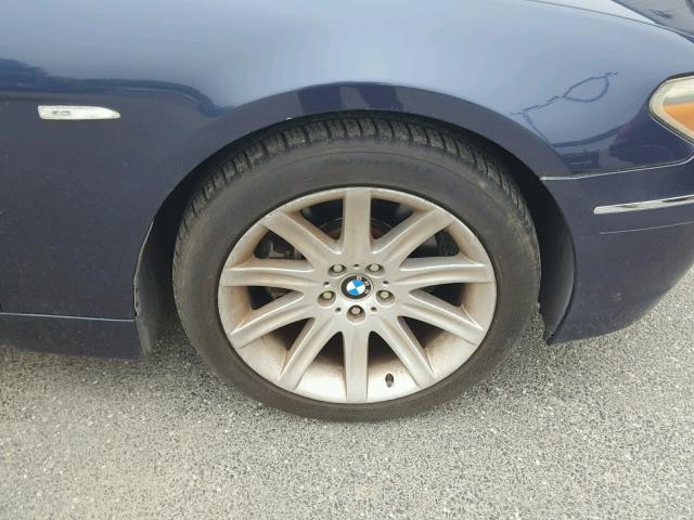 WBAGN63484DS49353 - 2004 BMW 745 LI BLUE photo 9