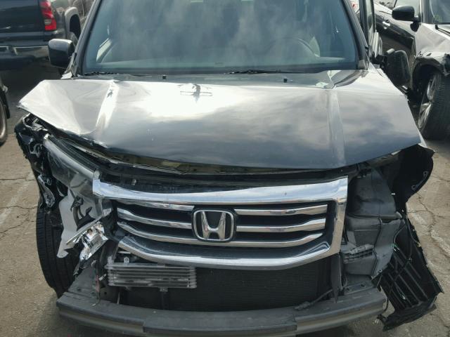 5FNYF4H42CB004413 - 2012 HONDA PILOT EX BLACK photo 7