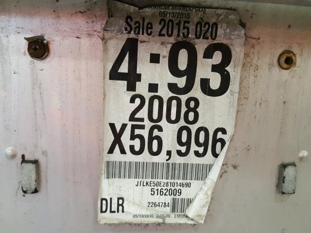 JTLKE50E281014690 - 2008 TOYOTA SCION XB GRAY photo 10