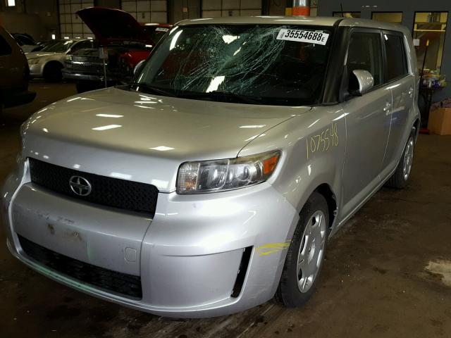 JTLKE50E281014690 - 2008 TOYOTA SCION XB GRAY photo 2