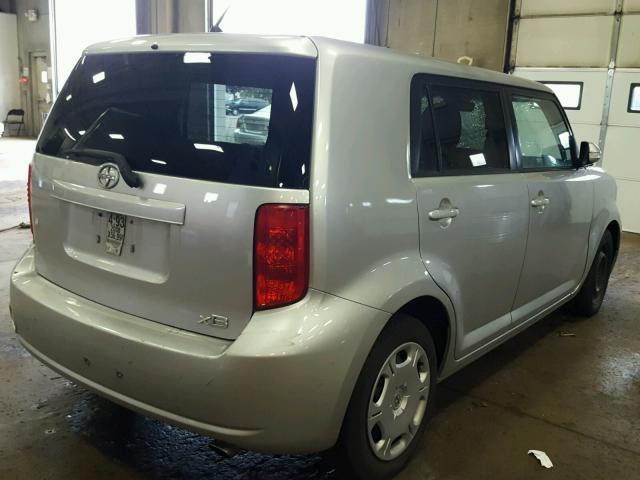 JTLKE50E281014690 - 2008 TOYOTA SCION XB GRAY photo 4
