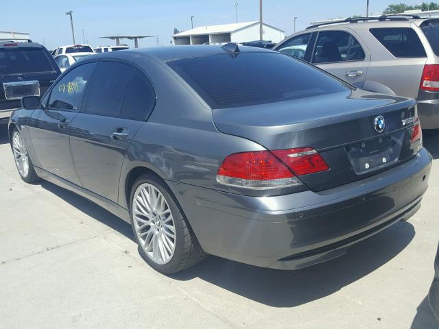 WBAHL83598DT12562 - 2008 BMW 750 CHARCOAL photo 3