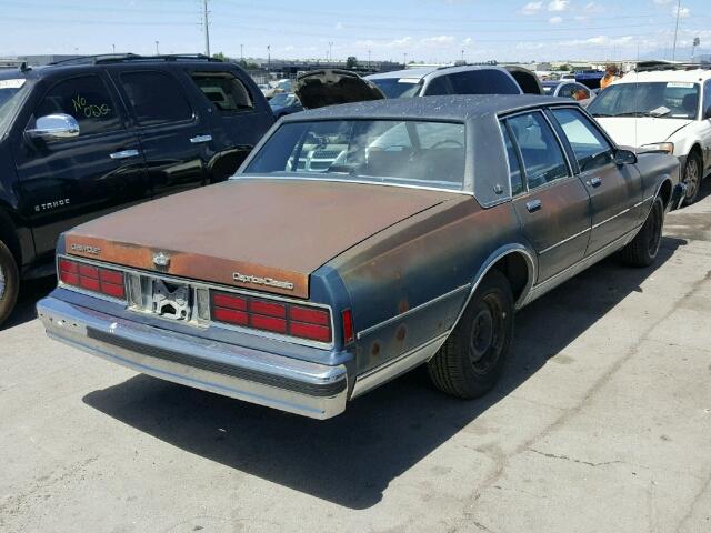 1G1BN51H3JR215213 - 1988 CHEVROLET CAPRICE CL Mavi fotoğraf 4