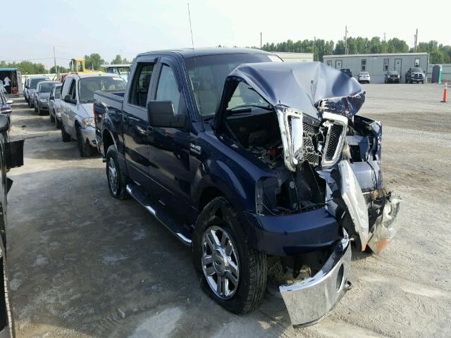 1FTPW14V08FB57254 - 2008 FORD F150 SUPER BLUE photo 1