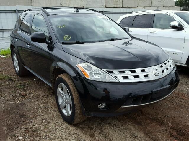 JN8AZ08W14W338954 - 2004 NISSAN MURANO SL/ BLACK photo 1