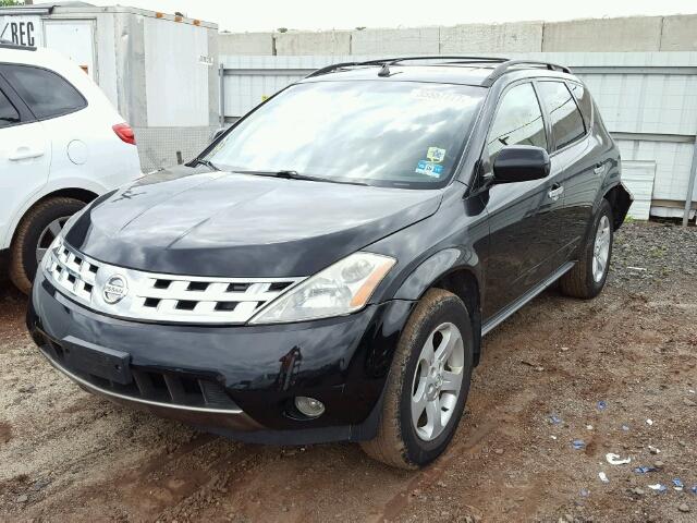 JN8AZ08W14W338954 - 2004 NISSAN MURANO SL/ BLACK photo 2