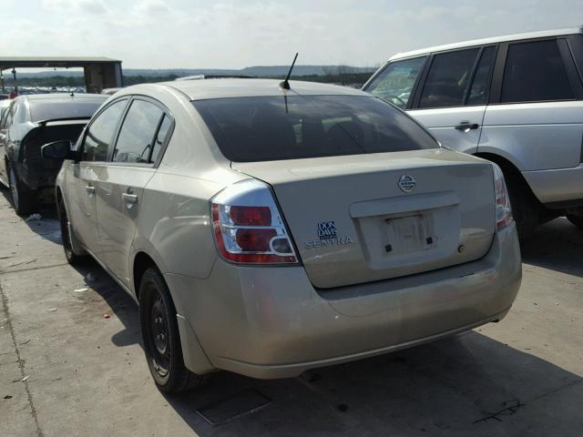 3N1AB61E78L732624 - 2008 NISSAN SENTRA 2.0 TAN photo 3