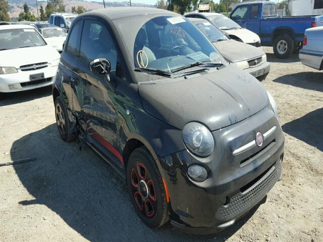 3C3CFFGE8ET172825 - 2014 FIAT 500 ELECTR BLACK photo 1