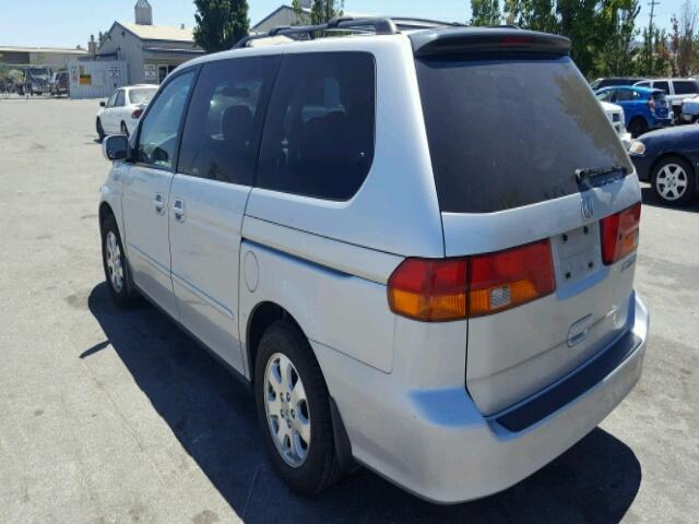 5FNRL18944B005216 - 2004 HONDA ODYSSEY EX SILVER photo 3