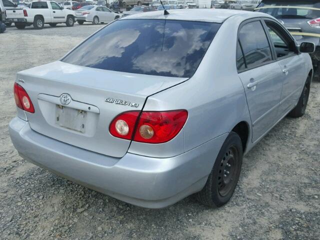 1NXBR32E18Z051113 - 2008 TOYOTA COROLLA CE SILVER photo 4