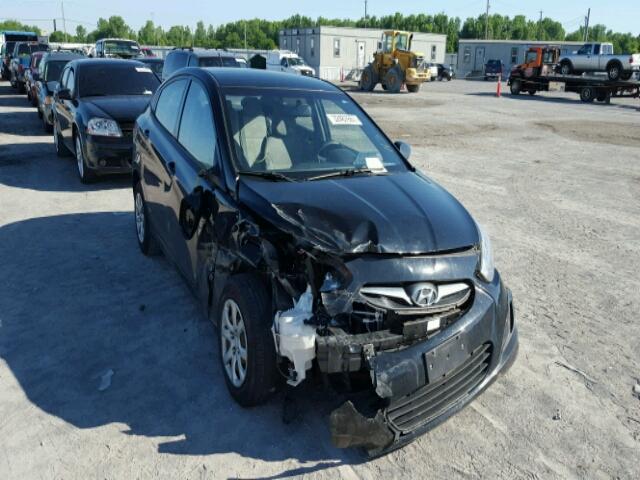 KMHCT4AE2CU210467 - 2012 HYUNDAI ACCENT GLS BLACK photo 9