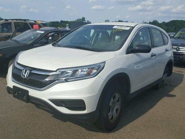 5J6RM4H3XGL107108 - 2016 HONDA CR-V LX WHITE photo 2