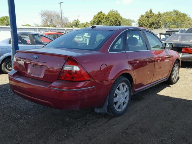 1FAFP24167G121496 - 2007 FORD FIVE HUNDR RED photo 4