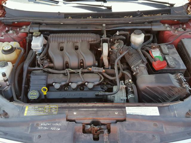1FAFP24167G121496 - 2007 FORD FIVE HUNDR RED photo 7