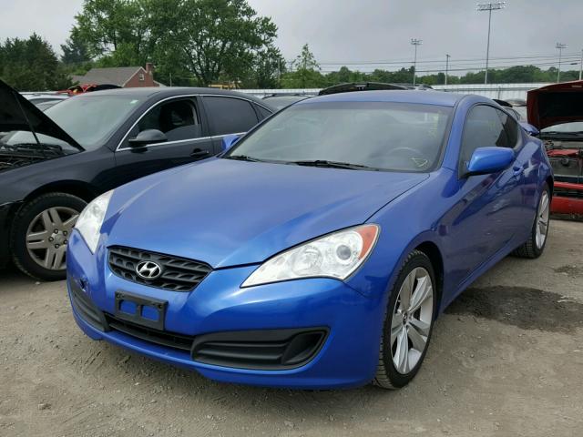 KMHHT6KD0AU028805 - 2010 HYUNDAI GENESIS CO BLUE photo 2