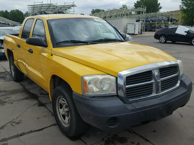 1D7HW28K76S528074 - 2006 DODGE DAKOTA QUA YELLOW photo 1