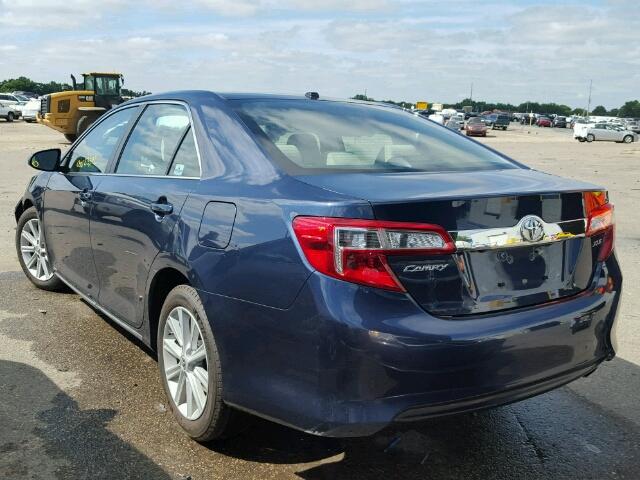 4T4BF1FK8ER435789 - 2014 TOYOTA CAMRY L BLUE photo 3