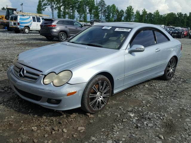 WDBTJ56H26F183622 - 2006 MERCEDES-BENZ CLK 350 SILVER photo 2