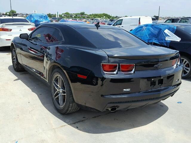 2G1FA1E31D9192727 - 2013 CHEVROLET CAMARO LS BLACK photo 3