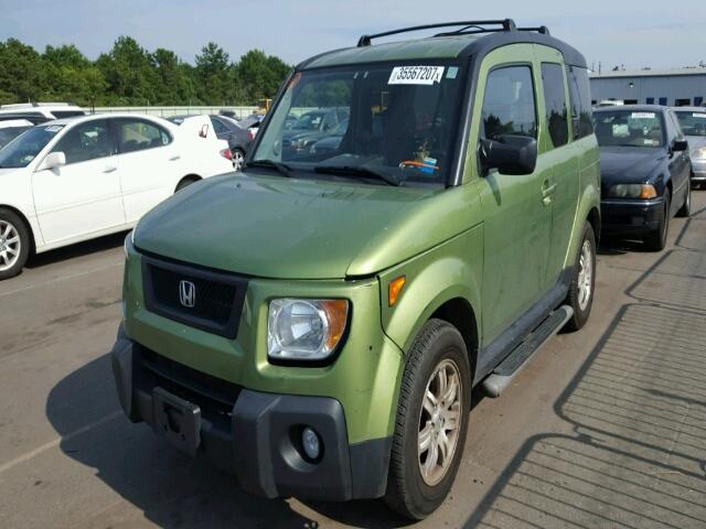 5J6YH28776L005643 - 2006 HONDA ELEMENT EX GREEN photo 2