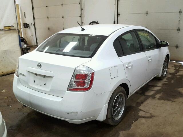 3N1AB61EX8L615278 - 2008 NISSAN SENTRA 2.0 WHITE photo 4