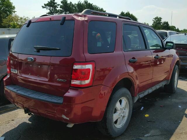 1FMCU93G79KC58138 - 2009 FORD ESCAPE XLT RED photo 4