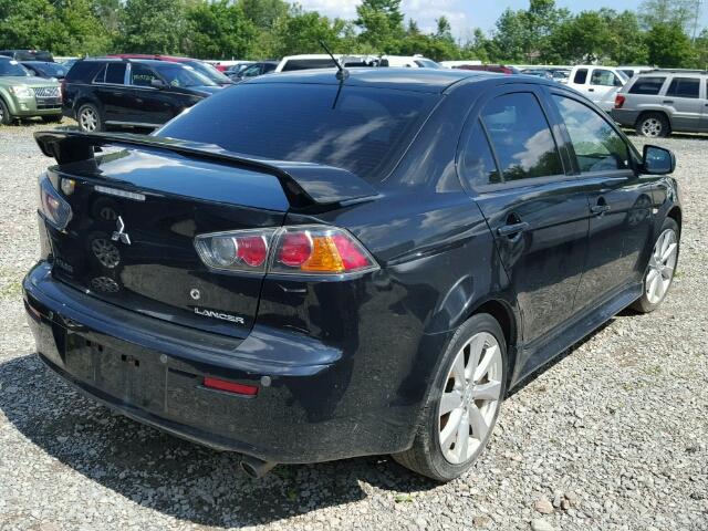 JA32U8FW6CU006923 - 2012 MITSUBISHI LANCER GT BLACK photo 4