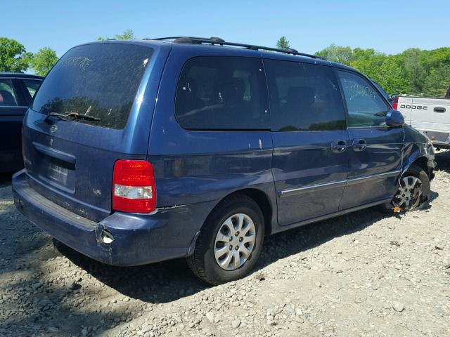 KNDUP132456730885 - 2005 KIA SEDONA EX BLUE photo 4