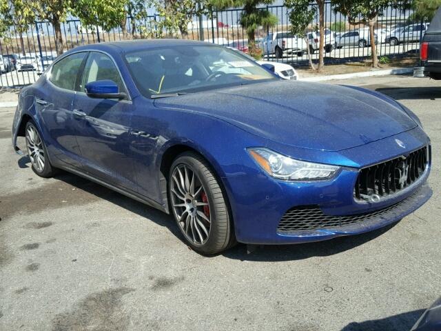 ZAM57XSA6H1213889 - 2017 MASERATI GHIBLI BLUE photo 1