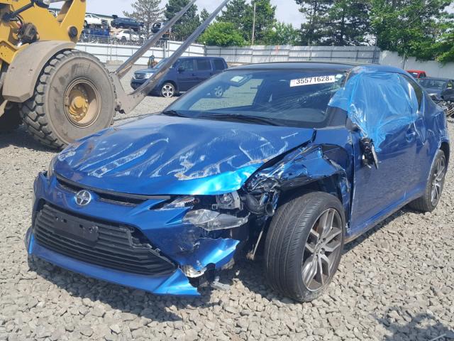 JTKJF5C72E3083485 - 2014 TOYOTA SCION TC 蓝色 照片 2