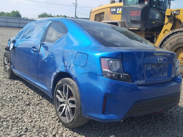 JTKJF5C72E3083485 - 2014 TOYOTA SCION TC 蓝色 照片 3
