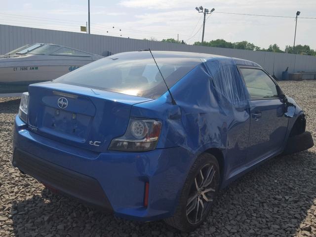 JTKJF5C72E3083485 - 2014 TOYOTA SCION TC 蓝色 照片 4