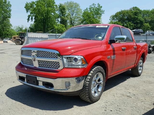 1C6RR7NT1GS191717 - 2016 RAM 1500 LARAM RED photo 2