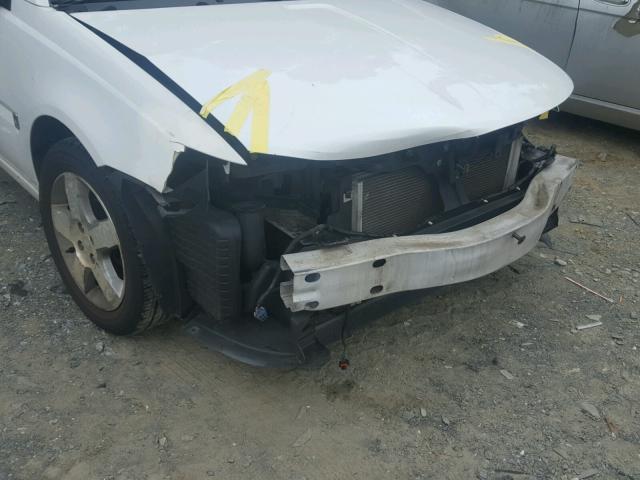 1G8AL55F17Z173208 - 2007 SATURN ION LEVEL WHITE photo 9