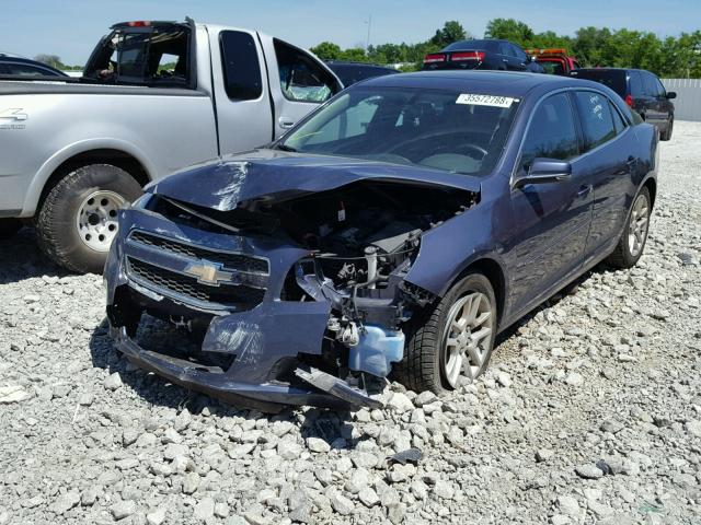 1G11C5SA3DF208948 - 2013 CHEVROLET MALIBU 1LT BLUE photo 2