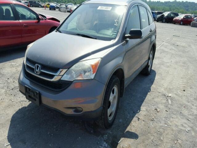 5J6RE4H38AL017749 - 2010 HONDA CR-V LX CHARCOAL photo 2