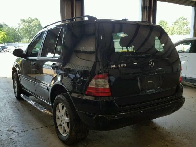 4JGAB72E5YA177760 - 2000 MERCEDES-BENZ ML 430 BLACK photo 3