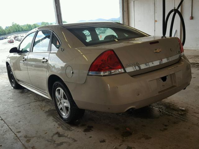 2G1WS57M891296843 - 2009 CHEVROLET IMPALA POL BEIGE photo 3