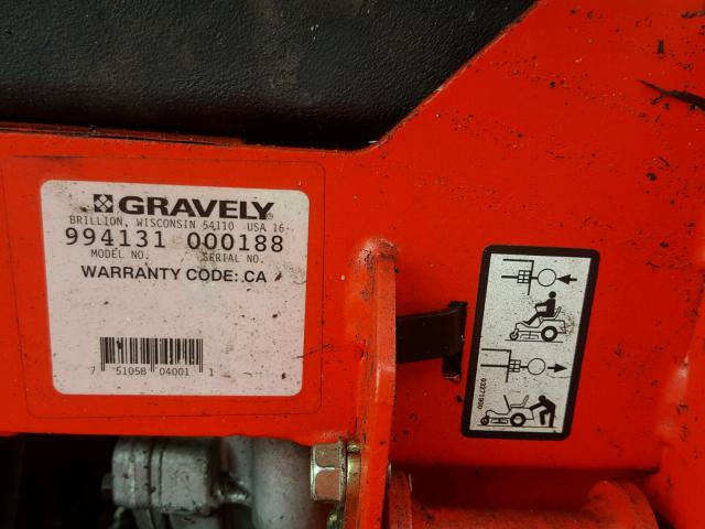 000188 - 2016 GRAV MOWER RED photo 10