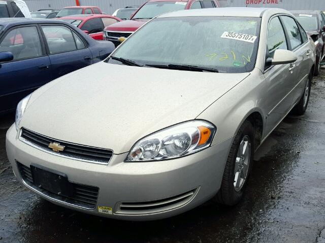 2G1WT58K981369033 - 2008 CHEVROLET IMPALA LT TAN photo 2