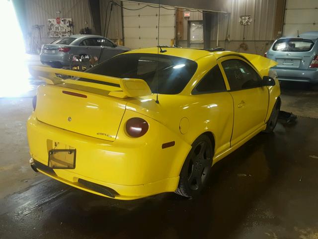 1G1AP14P067608297 - 2006 CHEVROLET COBALT SS YELLOW photo 4